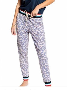 Sol Angeles Leopard Print Hacci Joggers Size Small